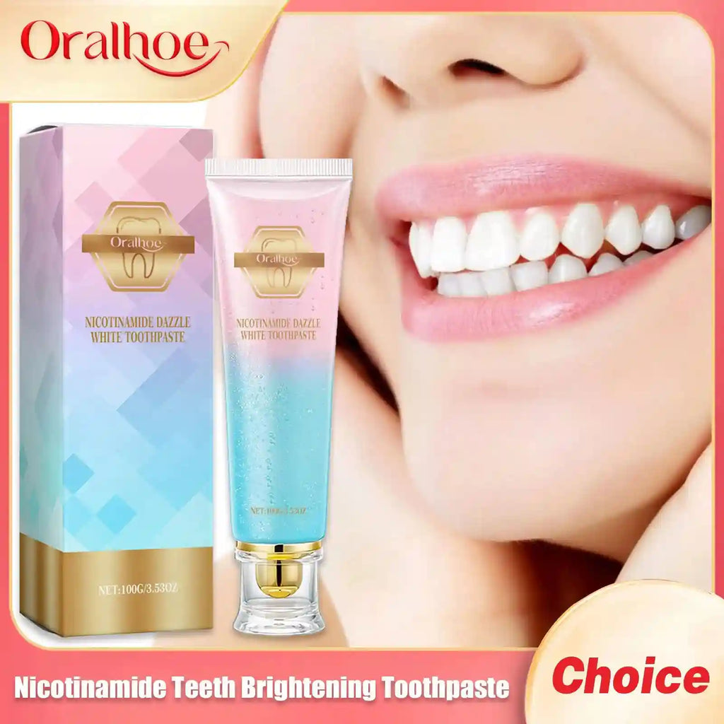 Tidesmit Nicotinamide teeth whitening toothpaste for plaque removal, deep cleaning, and fresh breath 100g tube
