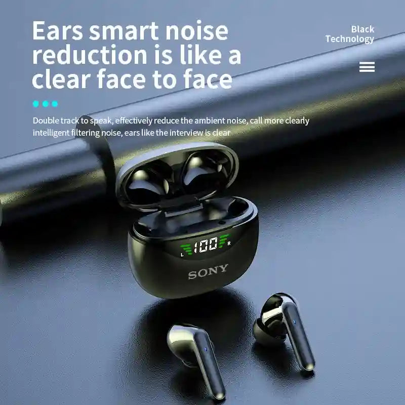 Sony DP4 Wireless Headphones with Active Noise Cancellation - Black Tidesmit