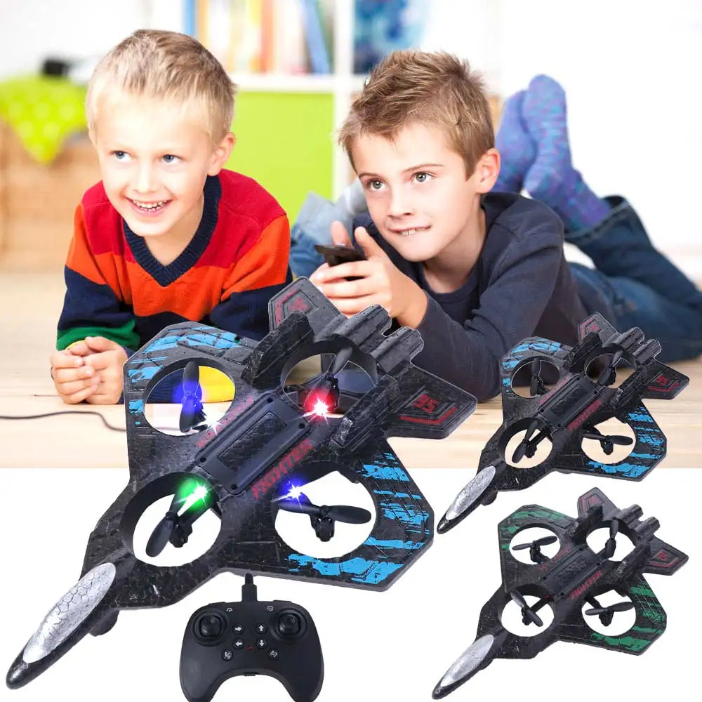 RC Foam Fighter Glider | Gravity Sensing Durable Indoor Drone Tidesmit