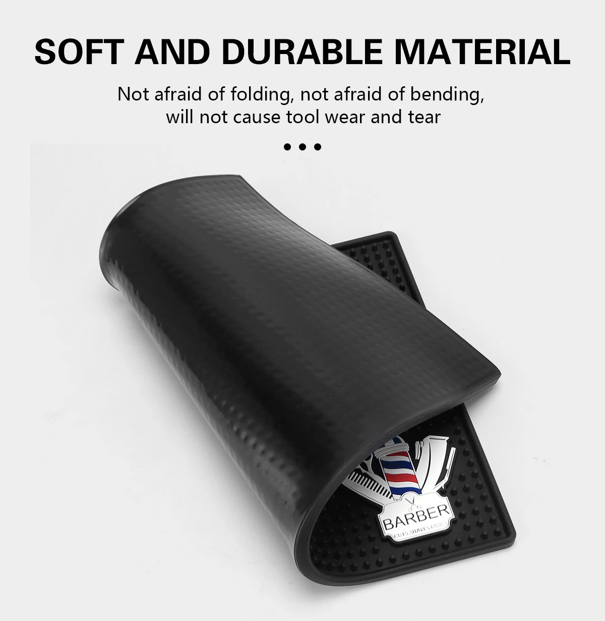 Barber Station Mat | Non-Slip Heat-Resistant Hair Tool Organizer Massage Chairs Tidesmit