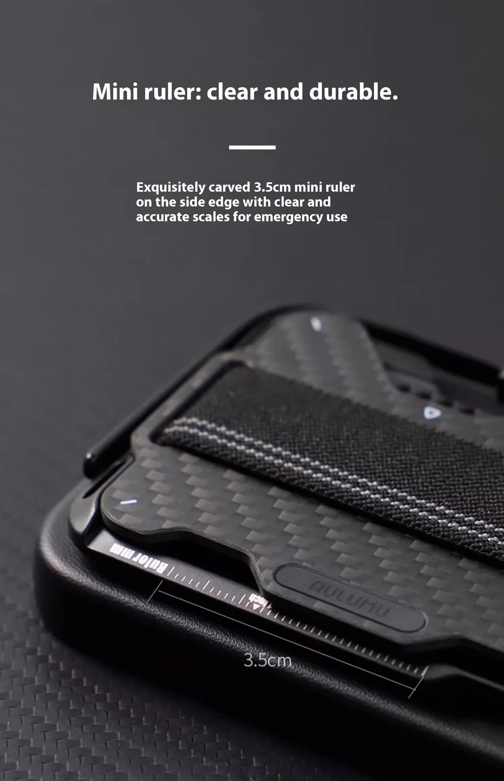 Magnetic Carbon Fiber Wallet: 6-in-1 Slim Fit Phone Case Tidesmit