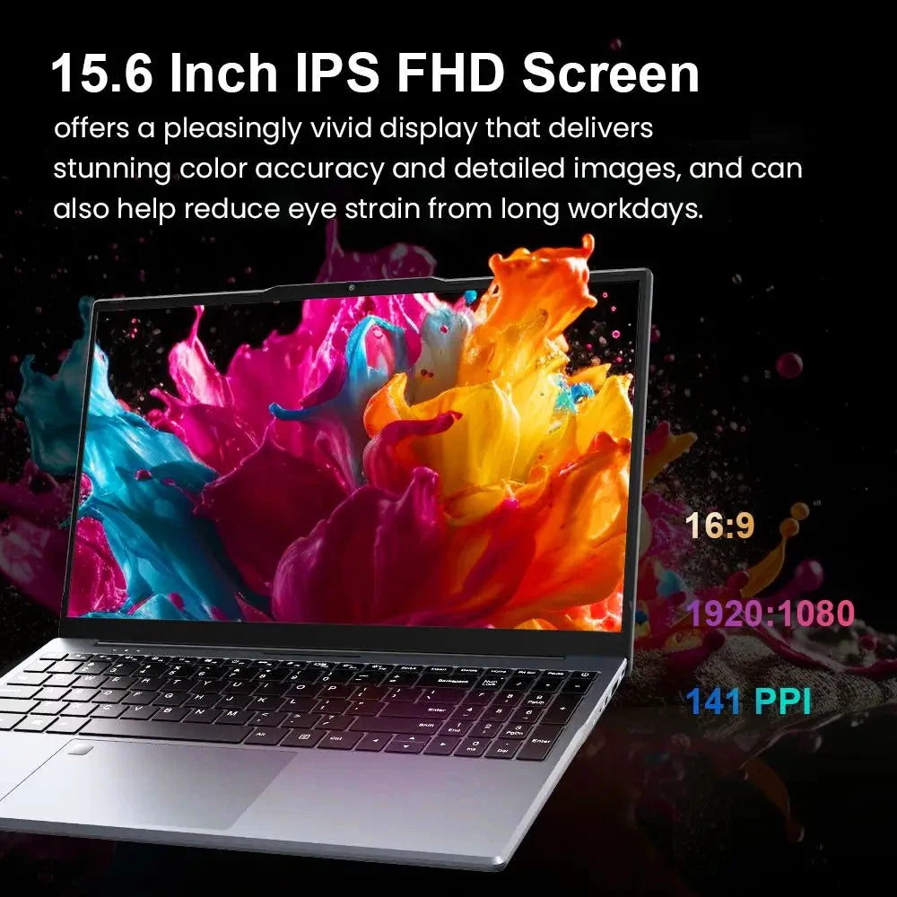 Xiaman 15.6" Intel Core I3 6100U Laptop Computer Windows 11 Pro 16Gb Ram 512Gb 1Tb Ssd Portable Notebook Pc Office Study Laptops