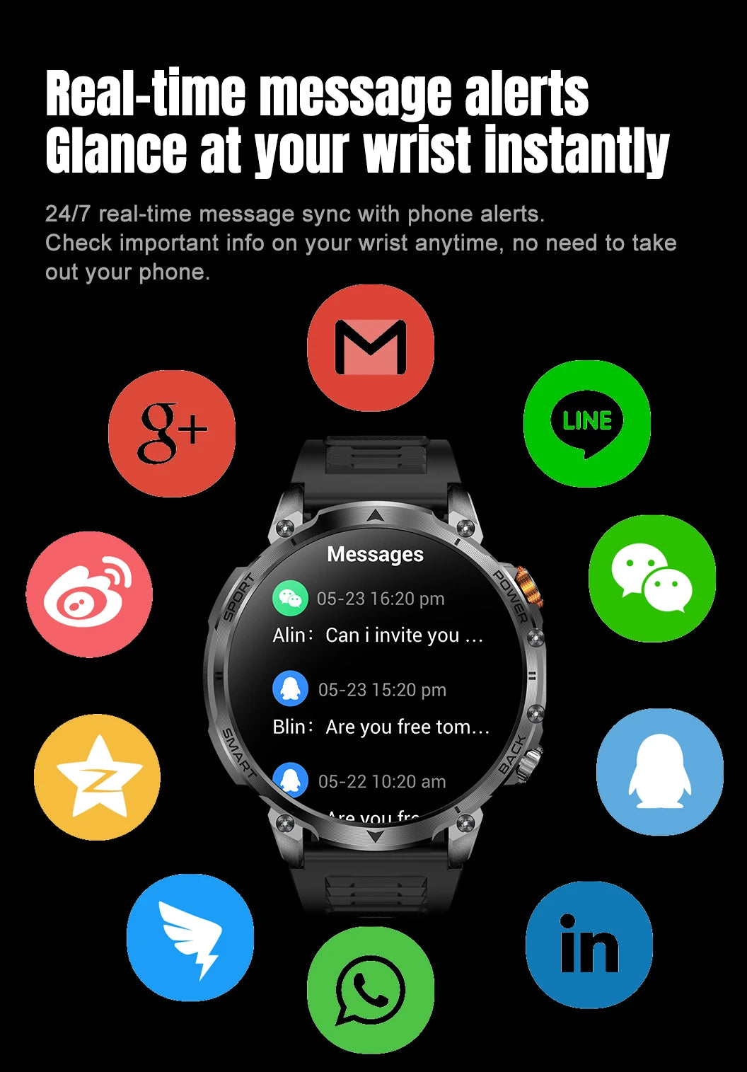 New outdoor GPS path 1.46"100+sport Bluetooth calling Smart Watch IP68 Waterproof Sports Run tracker Outdoors Compass Smartwatch