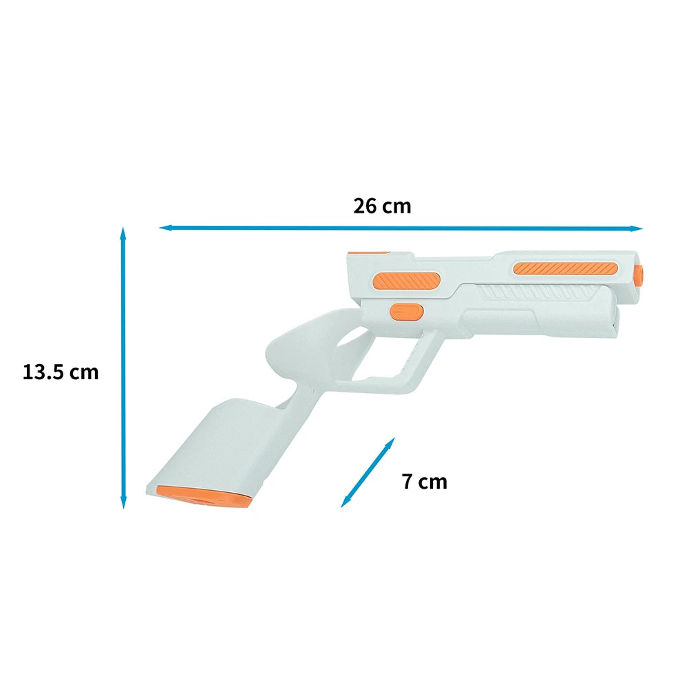 Meta Quest 3 VR Gun Stock Grip | Precision FPS Aiming Controller White Tidesmit