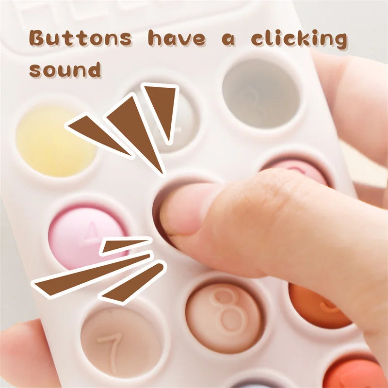 Baby Silicone Phone Teether Toy Pacifier Kids Cartoon Teething Silicone Newborn Early Dental Care Gums Molar Stick Baby Toy Gift