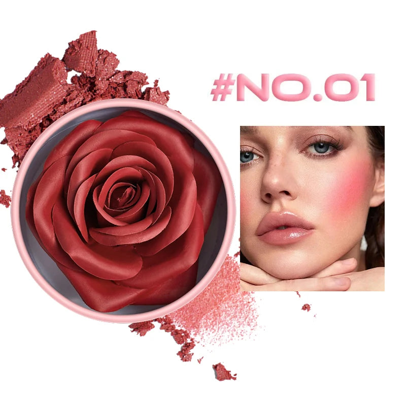 Tidesmit matte petal blush and contouring cream palette texture close-up for professional face makeup application