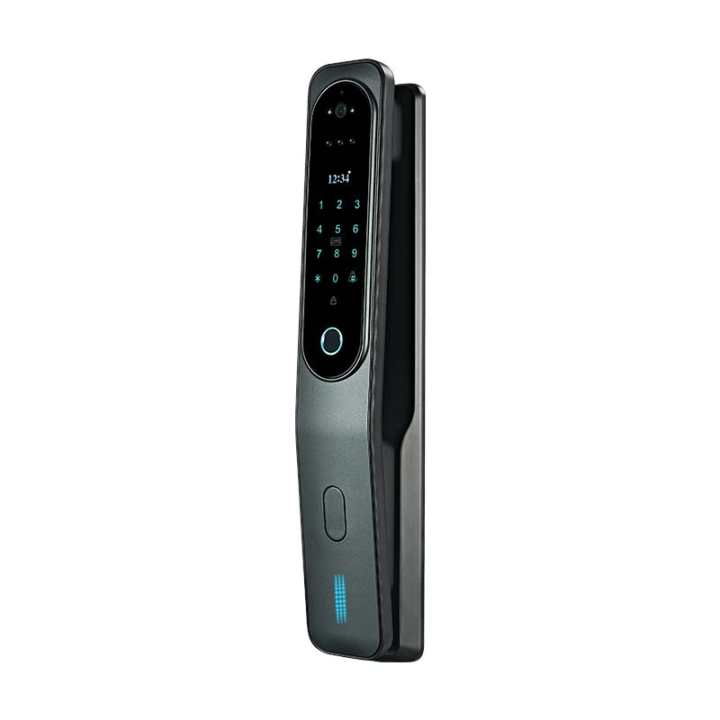 Electric Tuya App 3D Face Recognition Smart Doorlock Fingerprint Biometric Password Full Automatic Wifi Door Lock with Camera