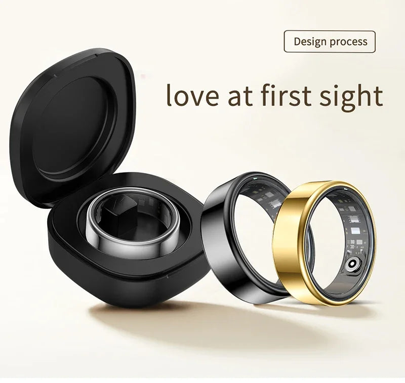 Smart Health Tracker Ring - Heart Rate & Oxygen Fitness Monitor Tidesmit