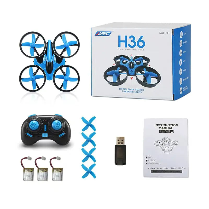 Mini RC Drone for Kids with Headless Mode and 360 Flips - Tidesmit Blue-3Battery Tidesmit