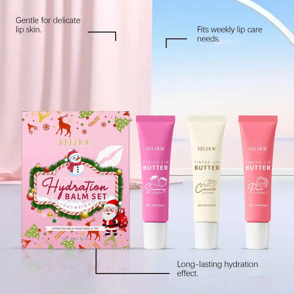Hydrating Lip Care Set: Nourishing Long-Lasting Moisture Balm Treatment Lip Care Tidesmit
