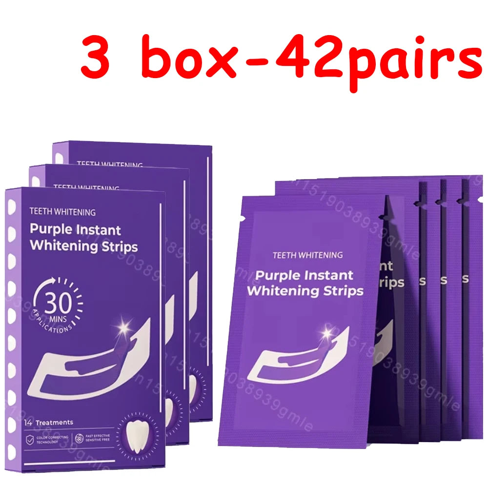Tidesmit teeth whitening strips for plaque removal and stain reduction to brighten smile and freshen breath