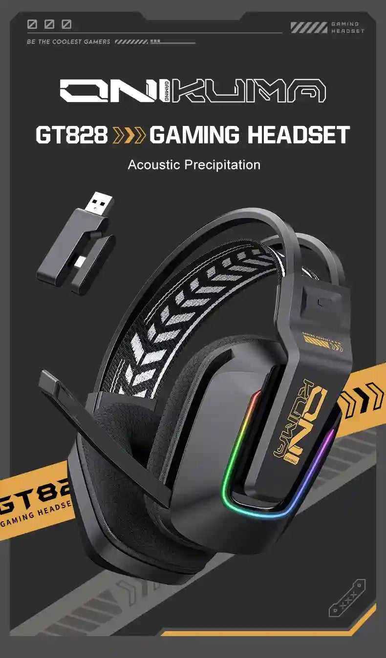 Tidesmit GT828 Wireless Gaming Headset with Low Latency Audio Tidesmit