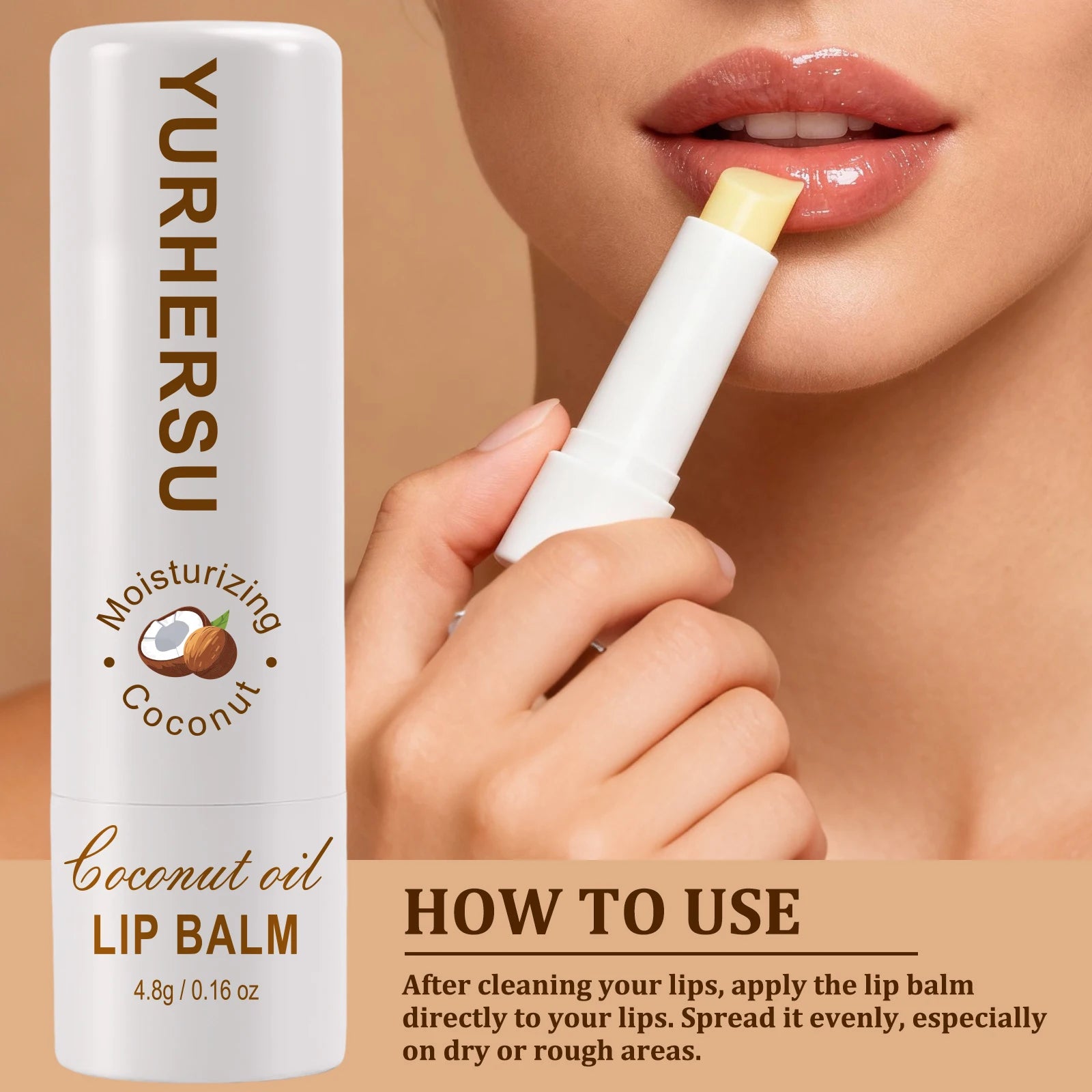 Moisturizing Lip Balm for Dry Chapped Lips - Tidesmit 9.6g Lip Care Tidesmit