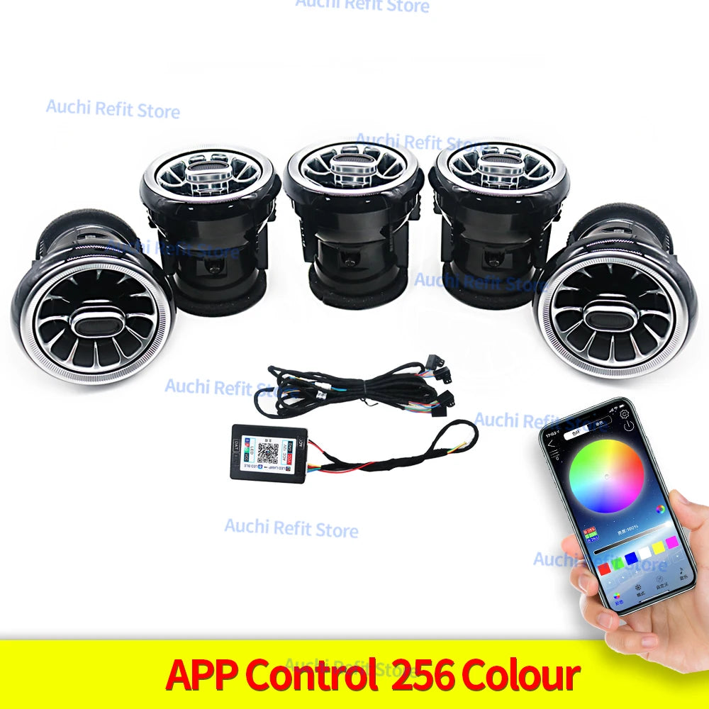 Audi TT LED Air Vents – 256 Color APP Control Ambient Lighting Audi TT Vent CN Tidesmit