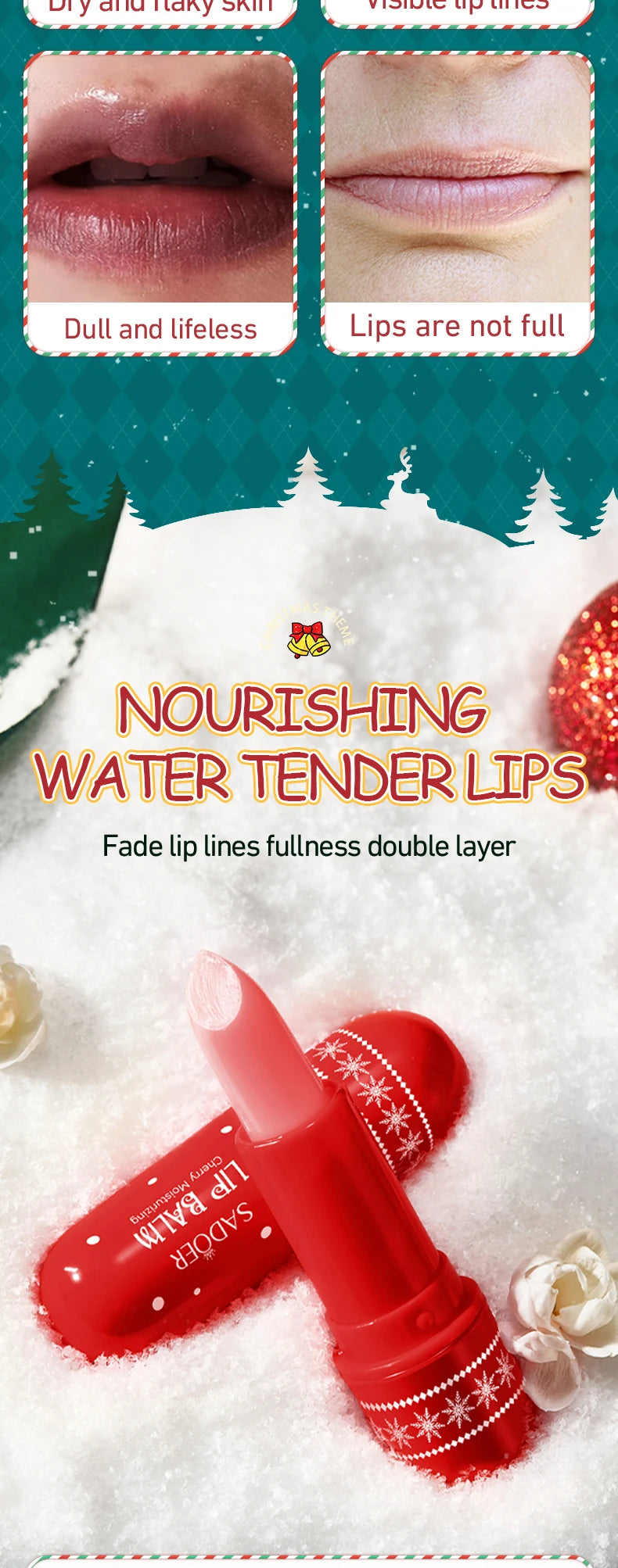 Moisturizing Lip Plumper Balm for Hydration and Repair | Tidesmit EU Lip Care Tidesmit
