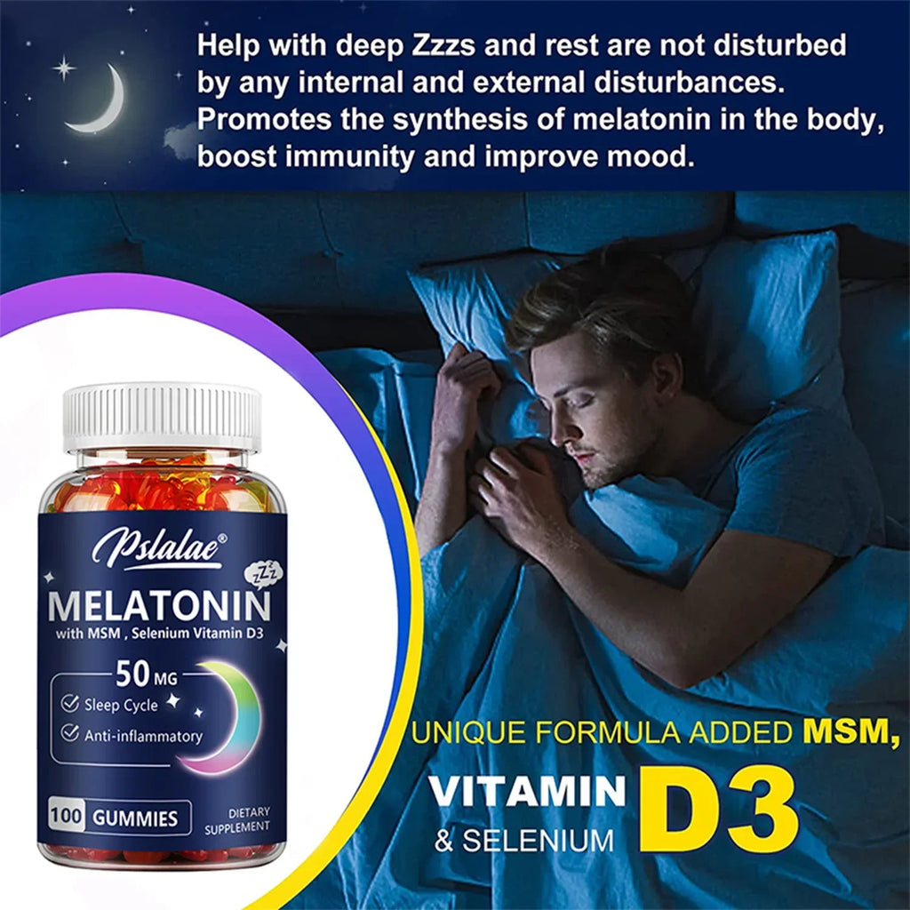 Melatonin Gummies 50 Mg - Improve Sleep Quality and Relaxation During SleepSupplementsSupplements