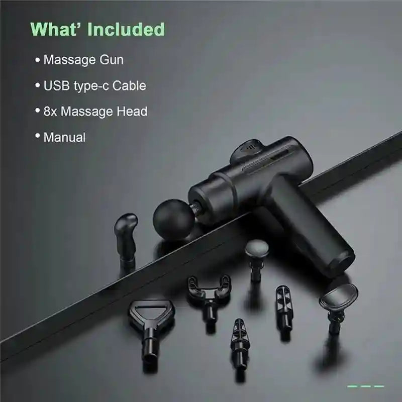 Deep Tissue Massage Gun - Percussive Therapy for Muscle Recovery Fascia Gun Tidesmit