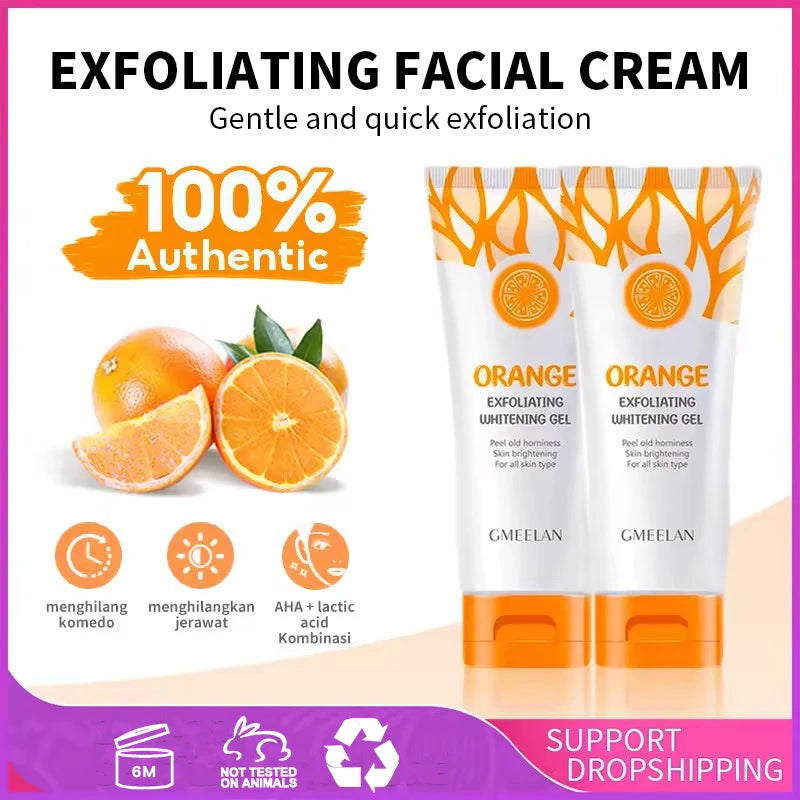 Orange Exfoliating Gel 50g - Natural Brightening Facial Scrub Scrubs Treatments Tidesmit