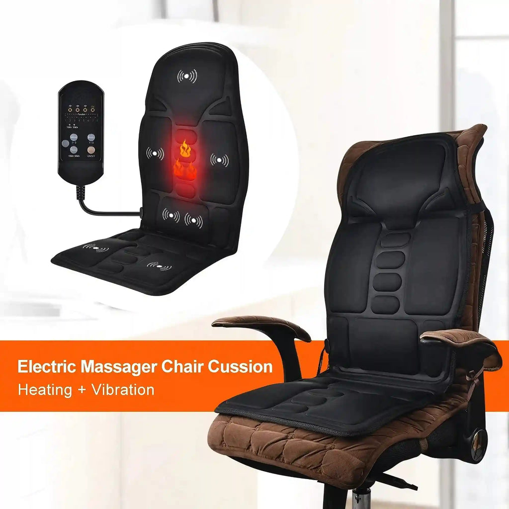 Massage Seat Cushion with Heat for Deep Tissue Muscle Relief - Tidesmit Massage Cushion Tidesmit