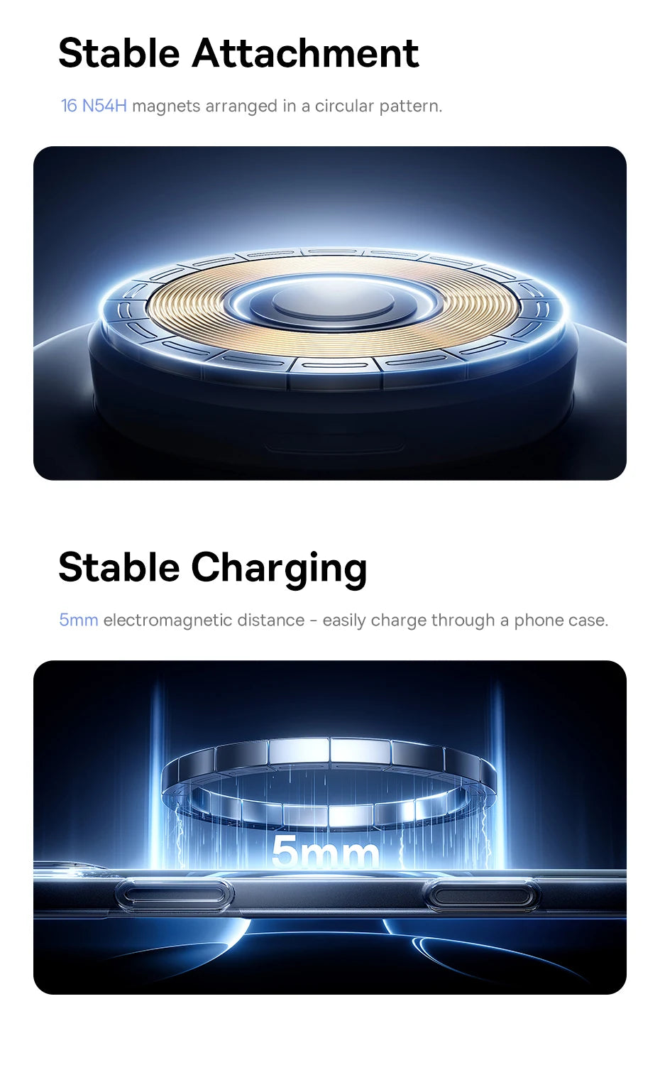 Foldable Qi2 Magnetic Wireless Charger Stand for iPhone 16 Series Tidesmit