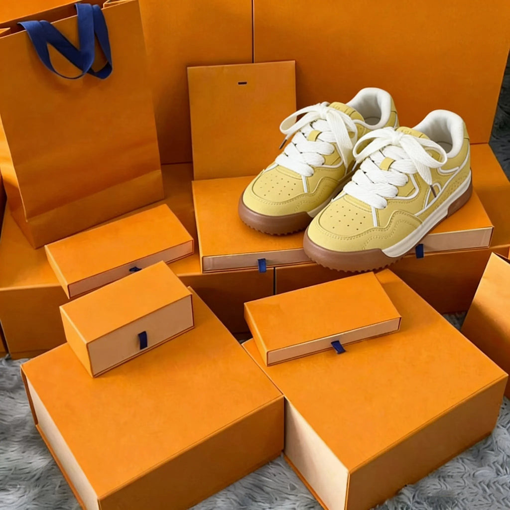 Luxury Brand Men's Casual Shoes Cow Leather Waterproof Chunky Sneakers Comfortable Handcrafted Fashion Designer