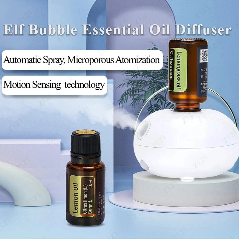 Pure Essential Oil Bubble Waterless Aromatherapy Machine Wireless Induction Portable Atomization Aromatherapy Machine