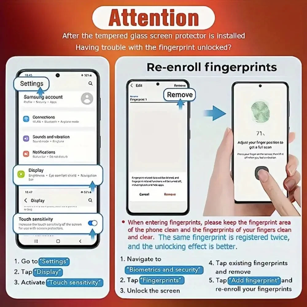 5Pcs Full Cover Tempered Glass for Samsung Galaxy S25 S24 S23 Ultra S22 S21 S20 Plus S23 S24 FE High Definition Screen Protector AE Tidesmit