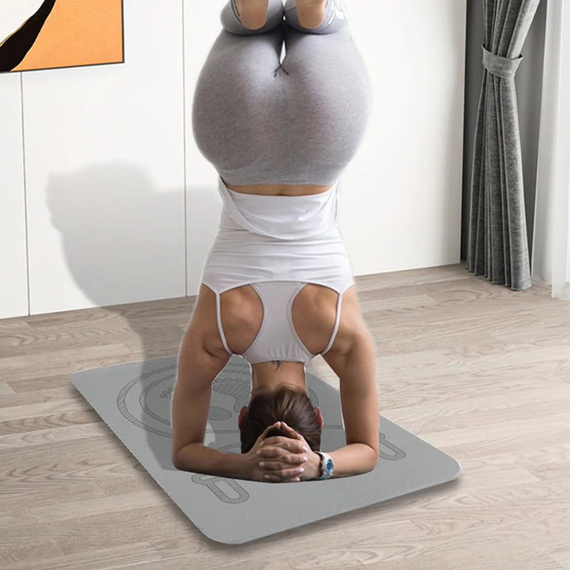 【S】6MM Skipping Rope Mat Anti-noise Jump Rope Mat Floor Mats Exercise Shock Absorption Yoga Mat TPE Skipping Mat Fitness