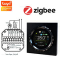 TUYA Zigbee/Wifi Knob Smart Thermostat Wireless Programmable °C/°F Heat Cool Air Conditione for Home HVAC Systems Energy Saving