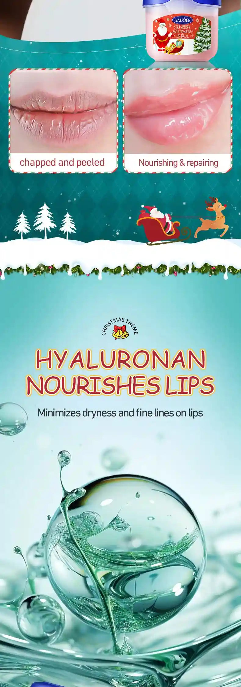 Moisturizing Lip Balm Set - Hydrating Lip Care Treatment 3-4pcs Lip Care Tidesmit