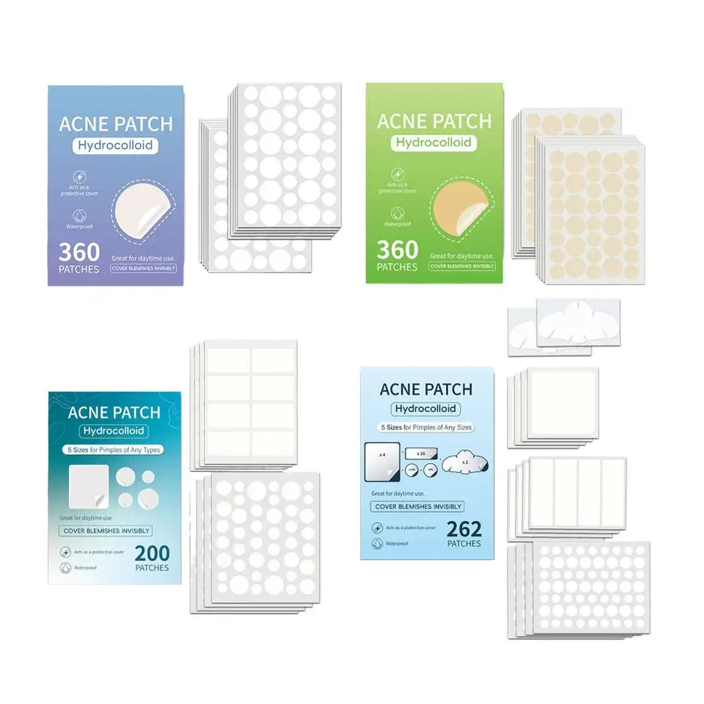 200/262/360pcs Salicylic Acid Acne Patches Mild Non-irritating Fade Black Acne Marks Facial Care Patches Acne Closure Removal