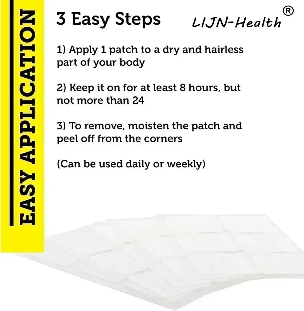 30 Patches Magnesium Triple Complex Transdermal Patches Glycinate, Malate & Citrate - Support Calm, Restful Mood & Muscle
