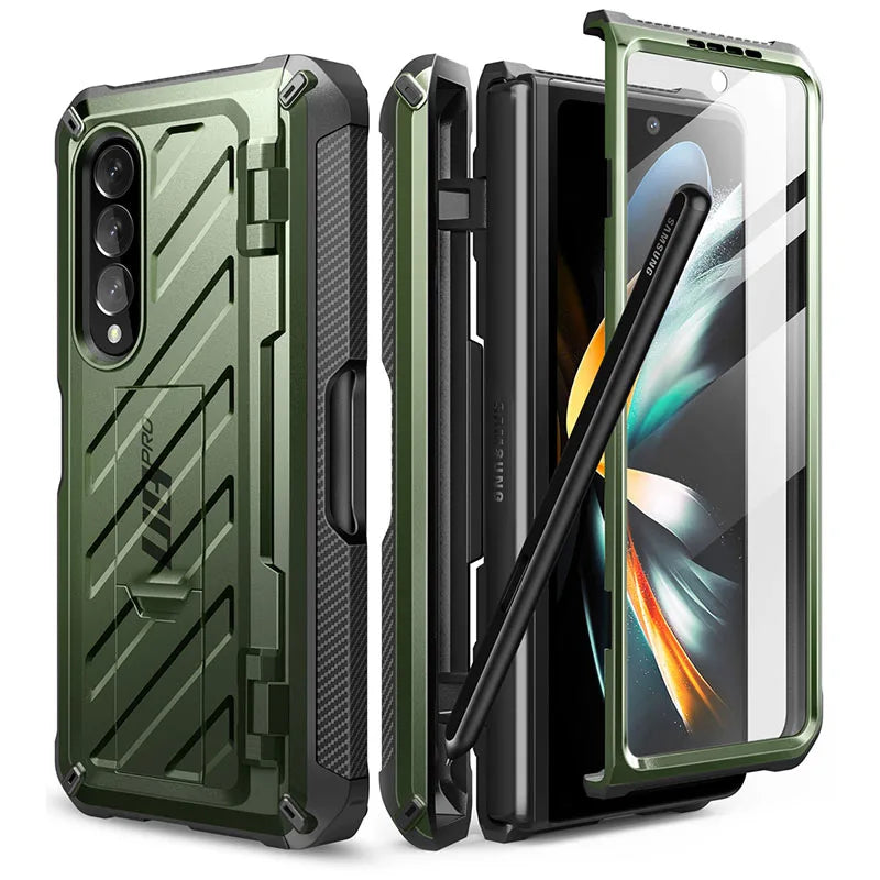 Samsung Galaxy Z Fold 4 Rugged Case - Dual Layer Shock-Absorbing Cover Guldan China Mainland Pc + tpu Tidesmit