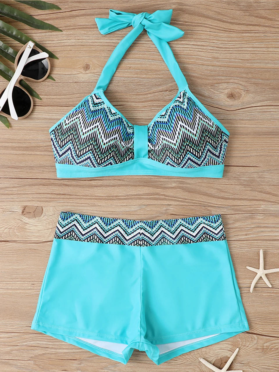 2025 High Waist Bikinis Women Sports Swimwear Print Bathing Suit Female Padded Beach Wear Bathers Swimming Swimsuit Summer
