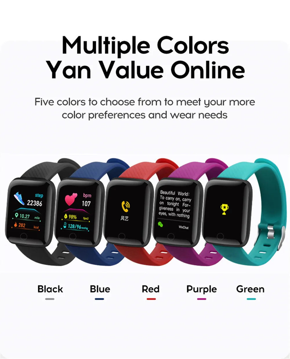 Smartwatch Men Women Kids Watch Electronic Smart Watches D20 Y68 Clock Fitness Monitor Birthday Gift For IOS Android Bracelet