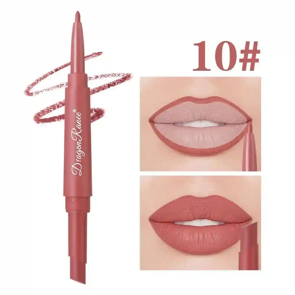 Matte Lip Liner and Lipstick Pen | Waterproof Long Lasting 2-in-1 Lip Care Tidesmit