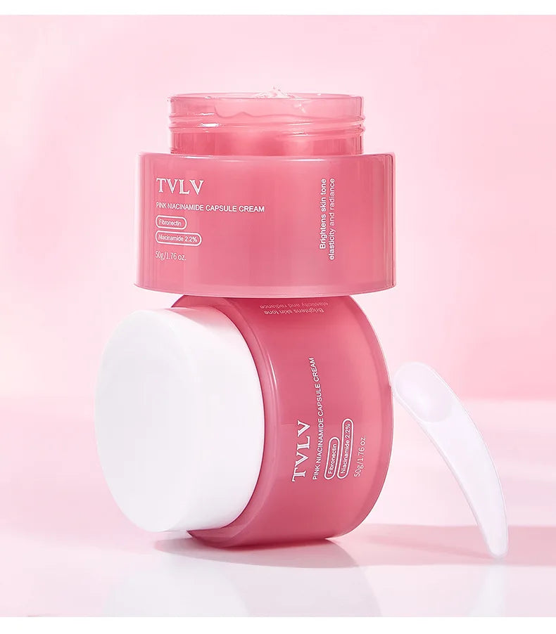 Pink Niacinamide Capsule Cream Moisturizing, Brightening, Delicate and Moisturizing Facial lotion Cream