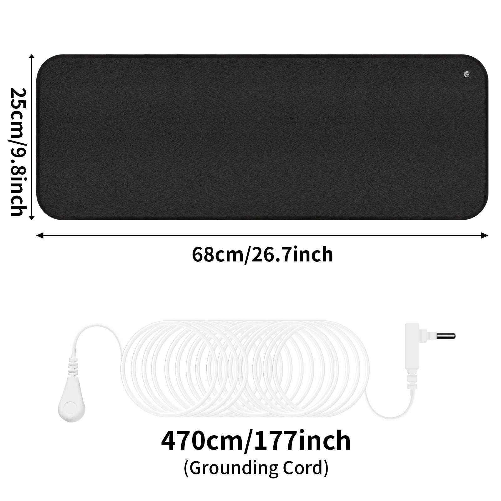 6 Size Grounding Mat Soft PU Pad for Improves Sleep Enhanced Circulation Reduces Pain Home Yoga Foot Mat Table Desk Rug