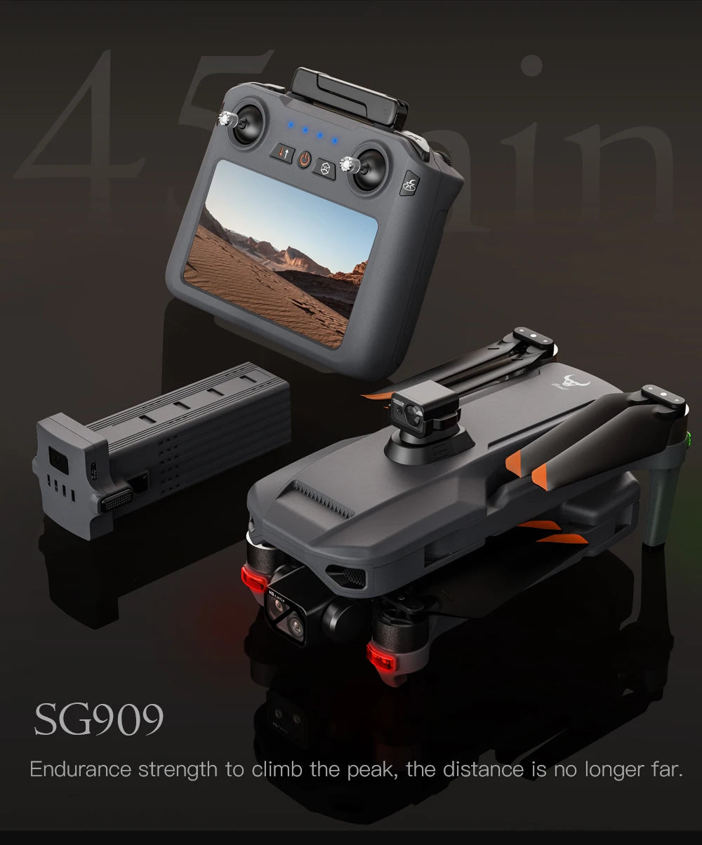 4K GPS Camera Drone with Obstacle Avoidance - Foldable SG909 MAX Tidesmit