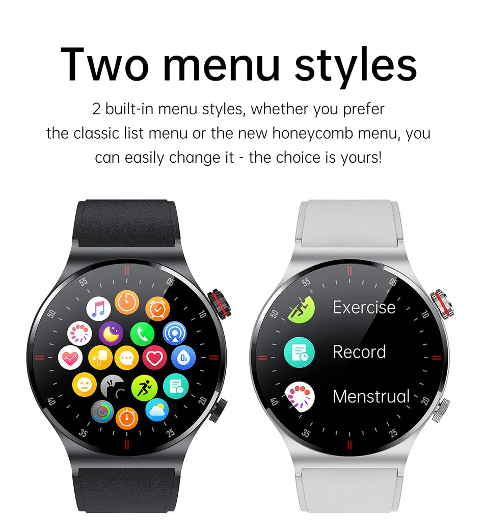 GPS ECG+PPG Bluetooth Call Smart Watch Men 2026 Sports Bracelet NFC Waterproof Custom Watch Face Men SmartWatch For IOS Android