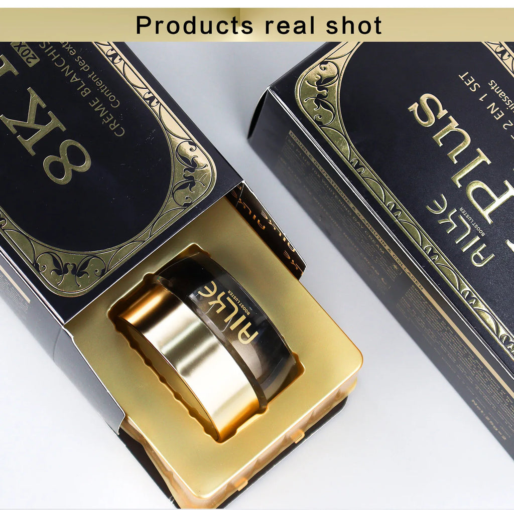 AILKE Whitening Face Cream, Reduce Dark Spots, Wrinkles, Melanin, Even Skin Tone, With Collagen, Glutathione, for All Skin Types
