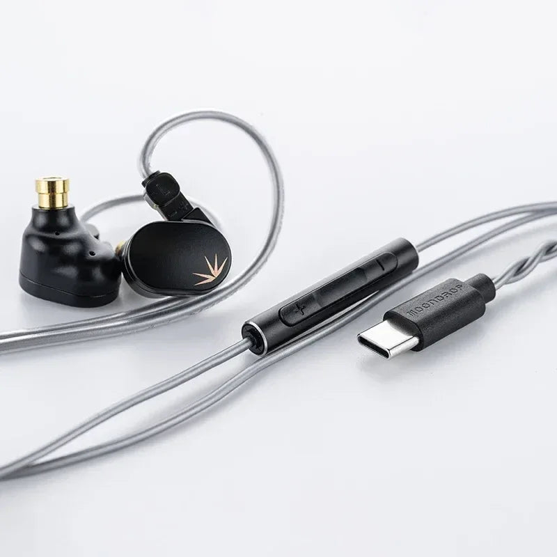 Moondrop Chu II In-Ear Monitors HiFi Wired Audio Cable by Tidesmit CHU II DSP-Type C Tidesmit