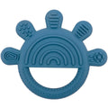 1pc Silicone Teether Toy BPA Free 0-12 Baby Toys Teething Ring Sensory Toys For Kids Chewing Teething Soothing Toys Accessories