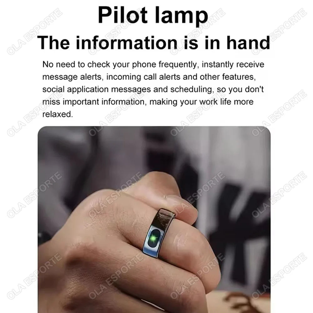 Tidesmit Smart Health Ring - Advanced Heart Rate & Oxygen Monitor Tidesmit