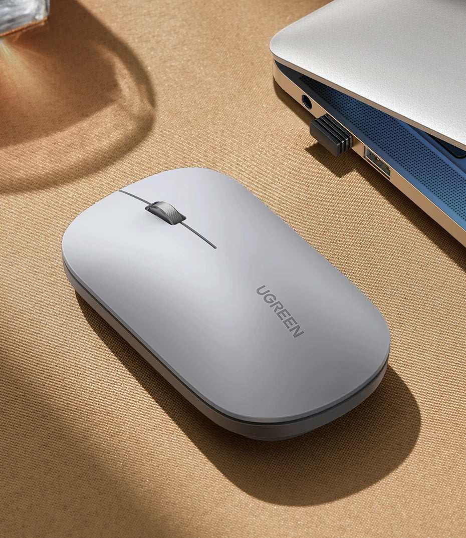 UGREEN Mouse Wireless Bluetooth 2.4G Silent Mice 4000 DPI Left Right Hand For MacBook Tablet Computer Laptop PC Wireless Mouse