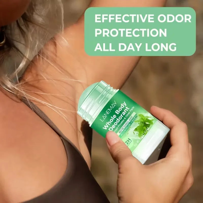 Tidesmit LANEMAY whole body deodorant with refreshing mint scent for long-lasting, aluminum-free odor control.