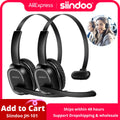 Wireless Call Center Headset with Mic - 50H Talk Time | Tidesmit Tidesmit