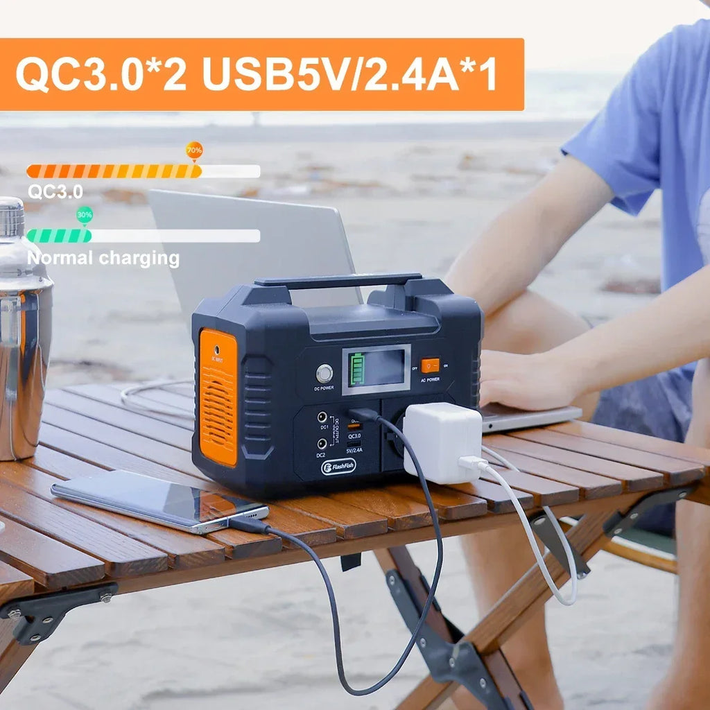 Portable Power Station 200W 151Wh Solar Generator - Tidesmit E200 Tidesmit