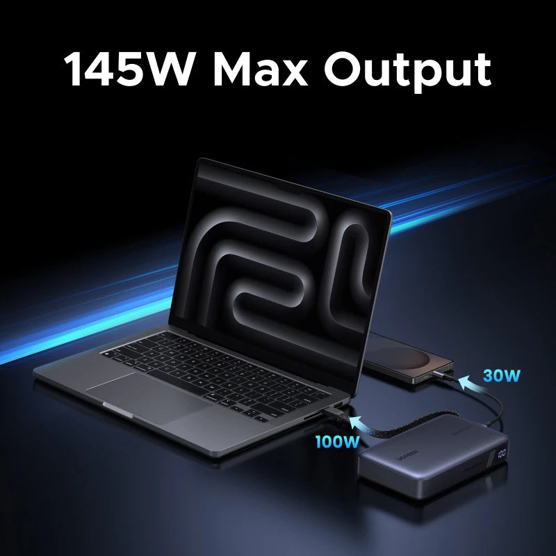 145W Fast Charging Power Bank 20000mAh - High Capacity PD Charger Tidesmit