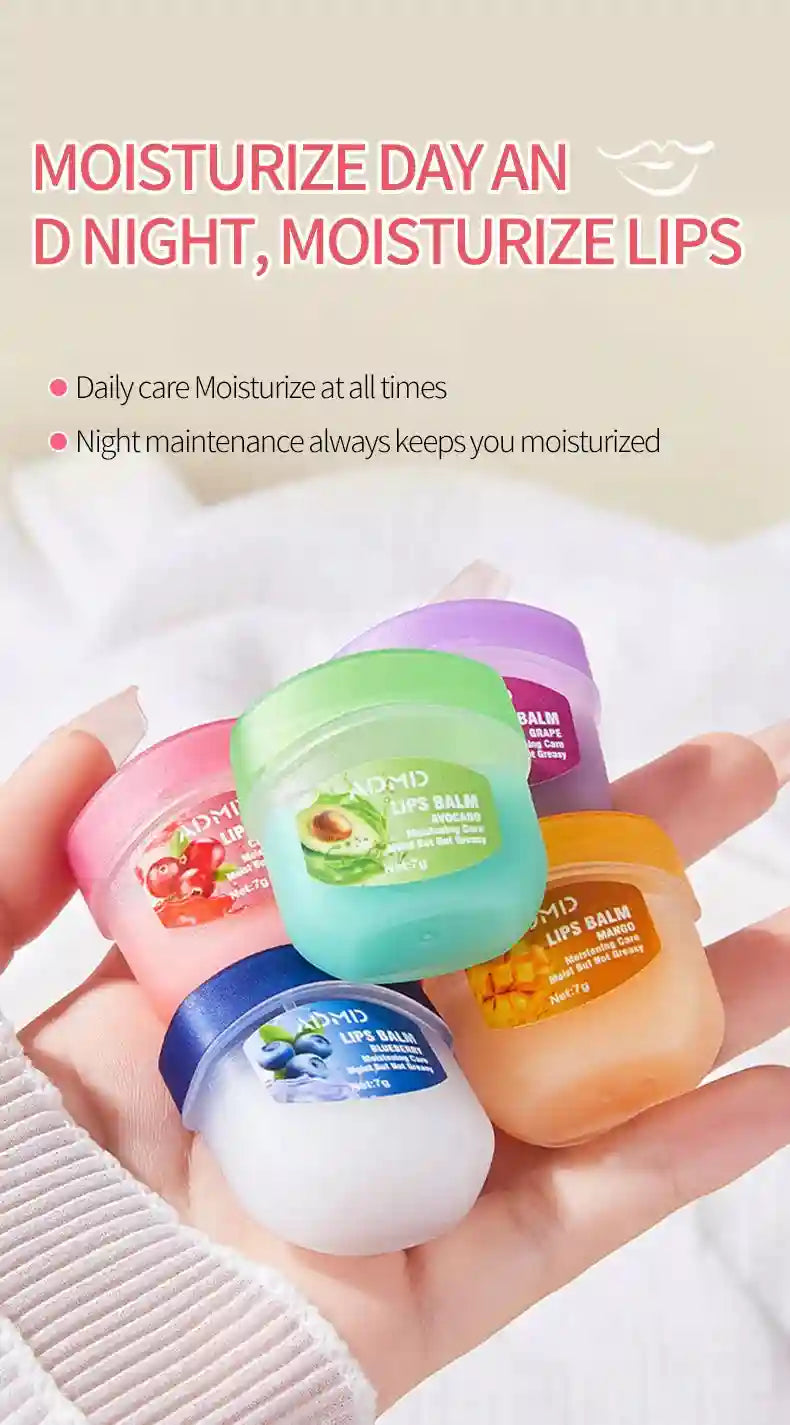 Fruit Lip Balm Set | Moisturizing Lip Care Treatment 8 Pack by Tidesmit Lip Care Tidesmit